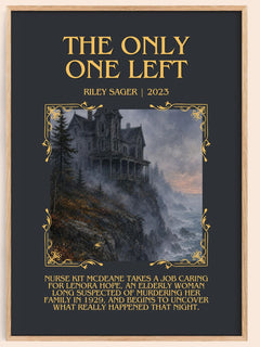 The Only One Left Minimalist Book Poster by Riley Sager – image 1