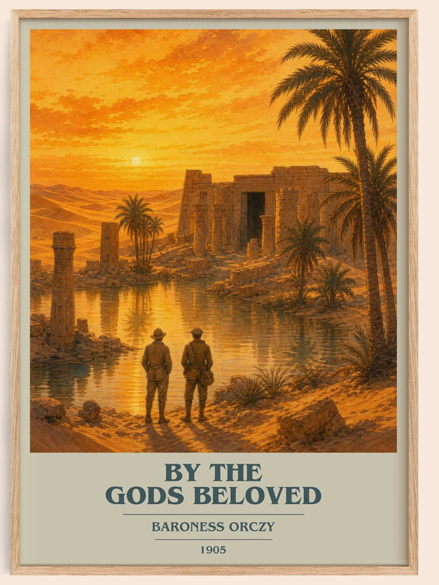 By The Gods Beloved Book Cover Poster by Baroness Orczy