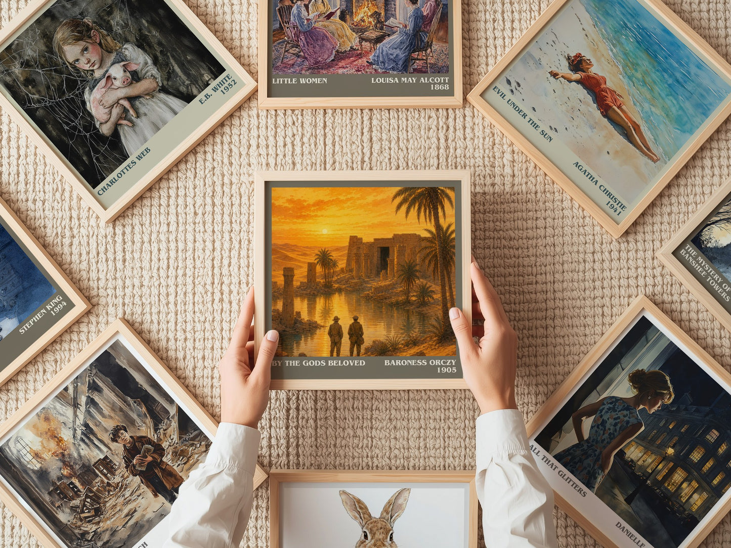 By The Gods Beloved literary book poster framed on wall – historical fiction wall art