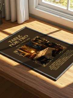 Table for Two Minimalist Book Poster by Amor Towles – image 4