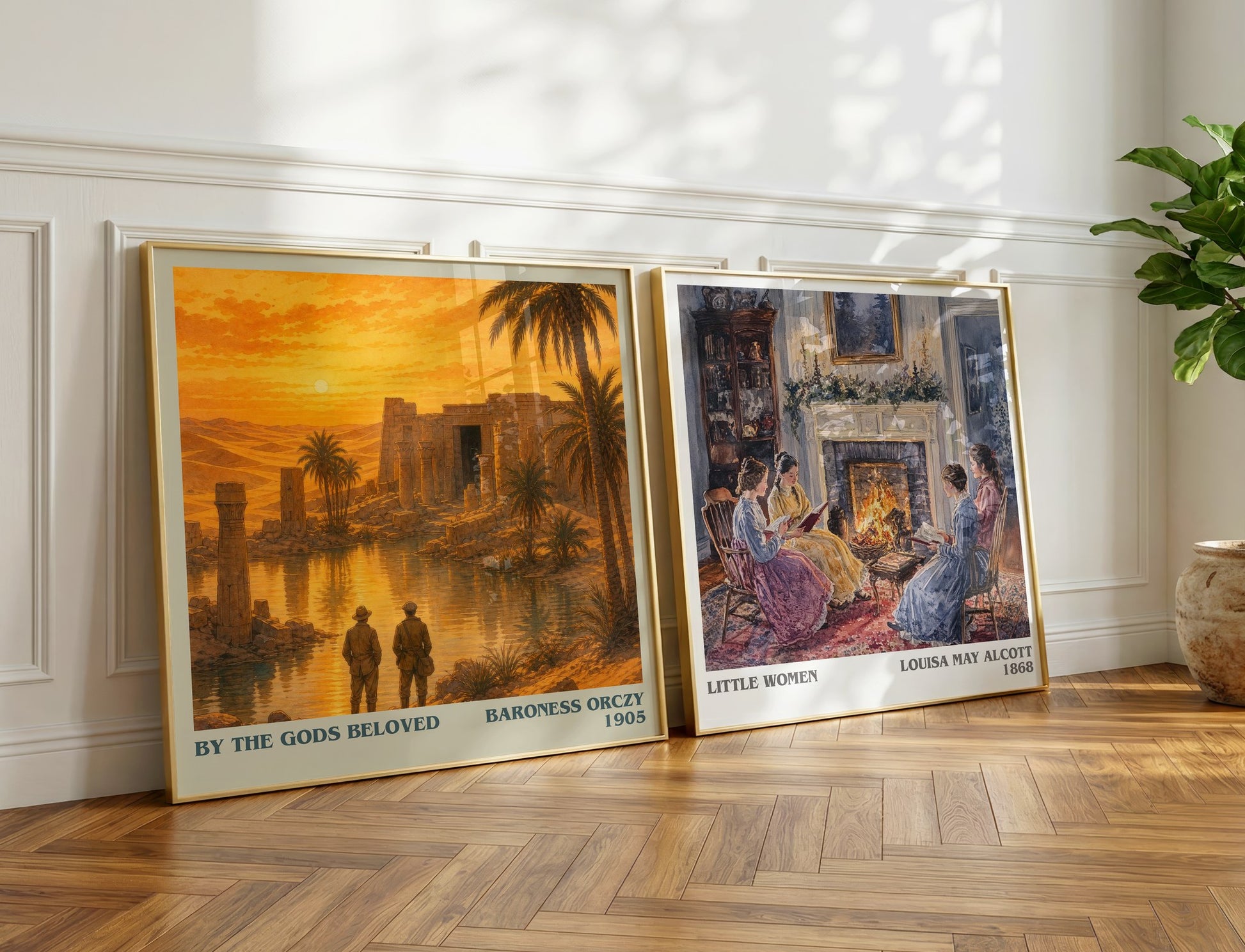 By The Gods Beloved literary print on bookshelf – Baroness Orczy fan gift