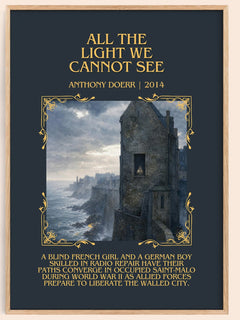 All the Light We Cannot See Minimalist Book Poster by Anthony Doerr – image 1
