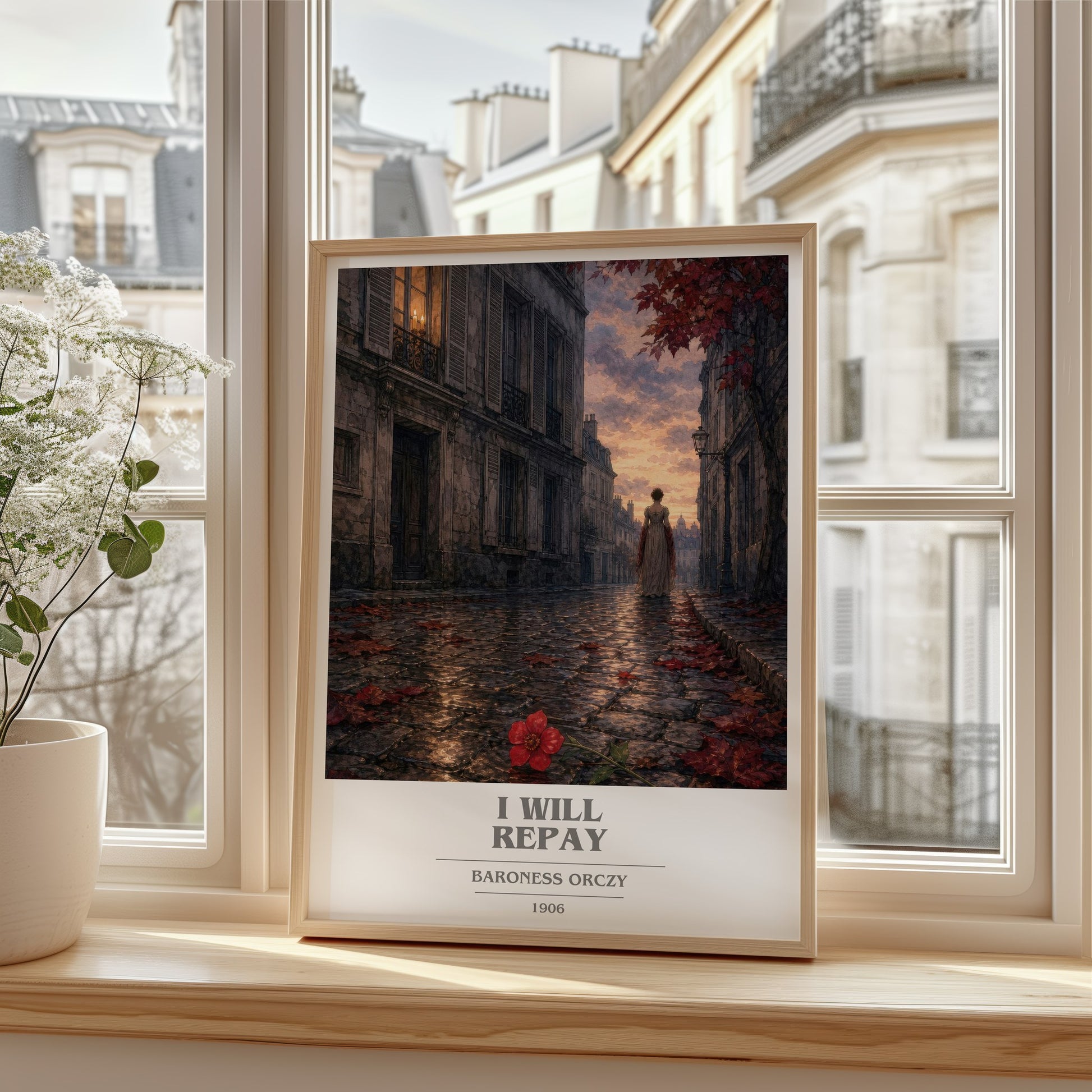 I Will Repay book cover poster colour and style options – Baroness Orczy book art
