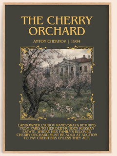 The Cherry Orchard Minimalist Book Poster by Anton Chekhov – image 1