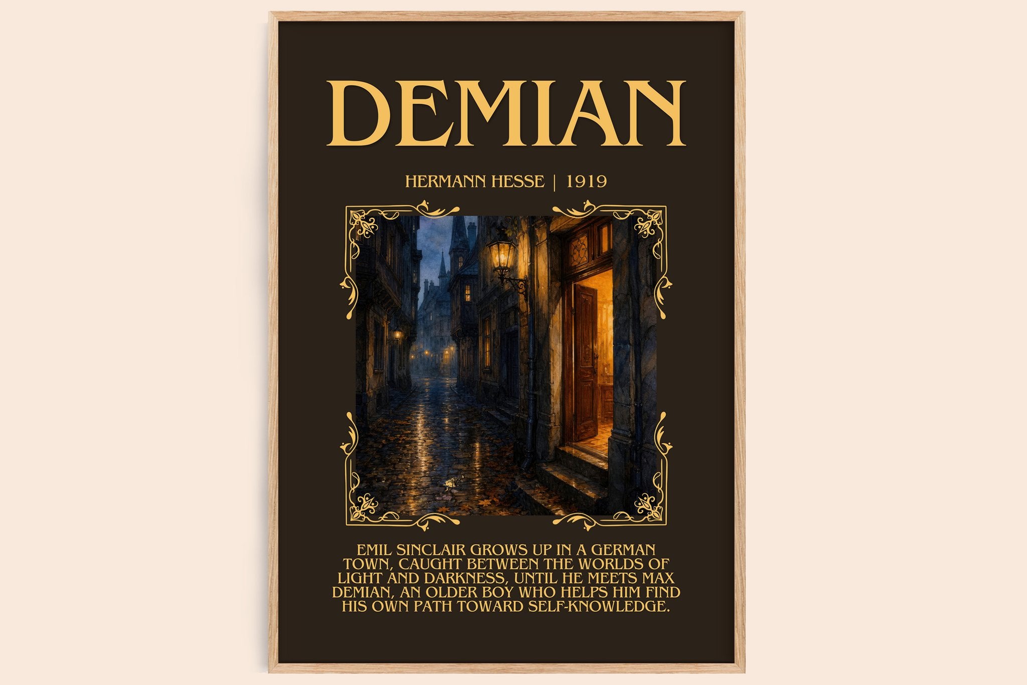 Demian Minimalist Book Poster by Hermann Hesse