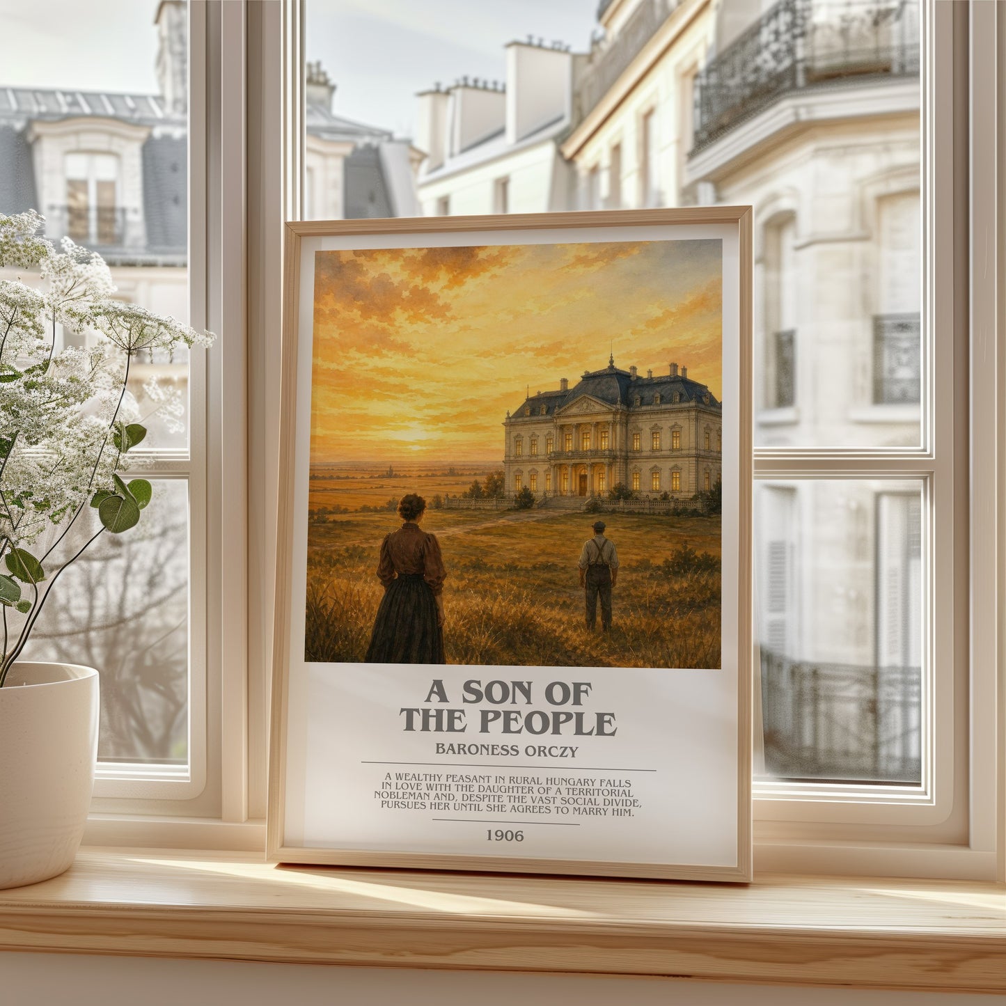 A Son Of The People bookish poster colour and style options – Baroness Orczy book art