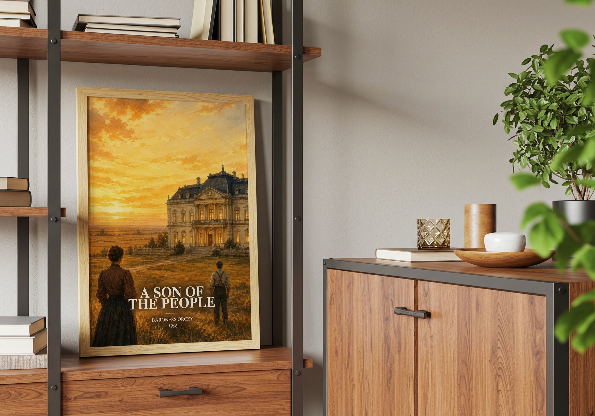 A Son Of The People book watercolour illustration paper finish options – matte satin gloss