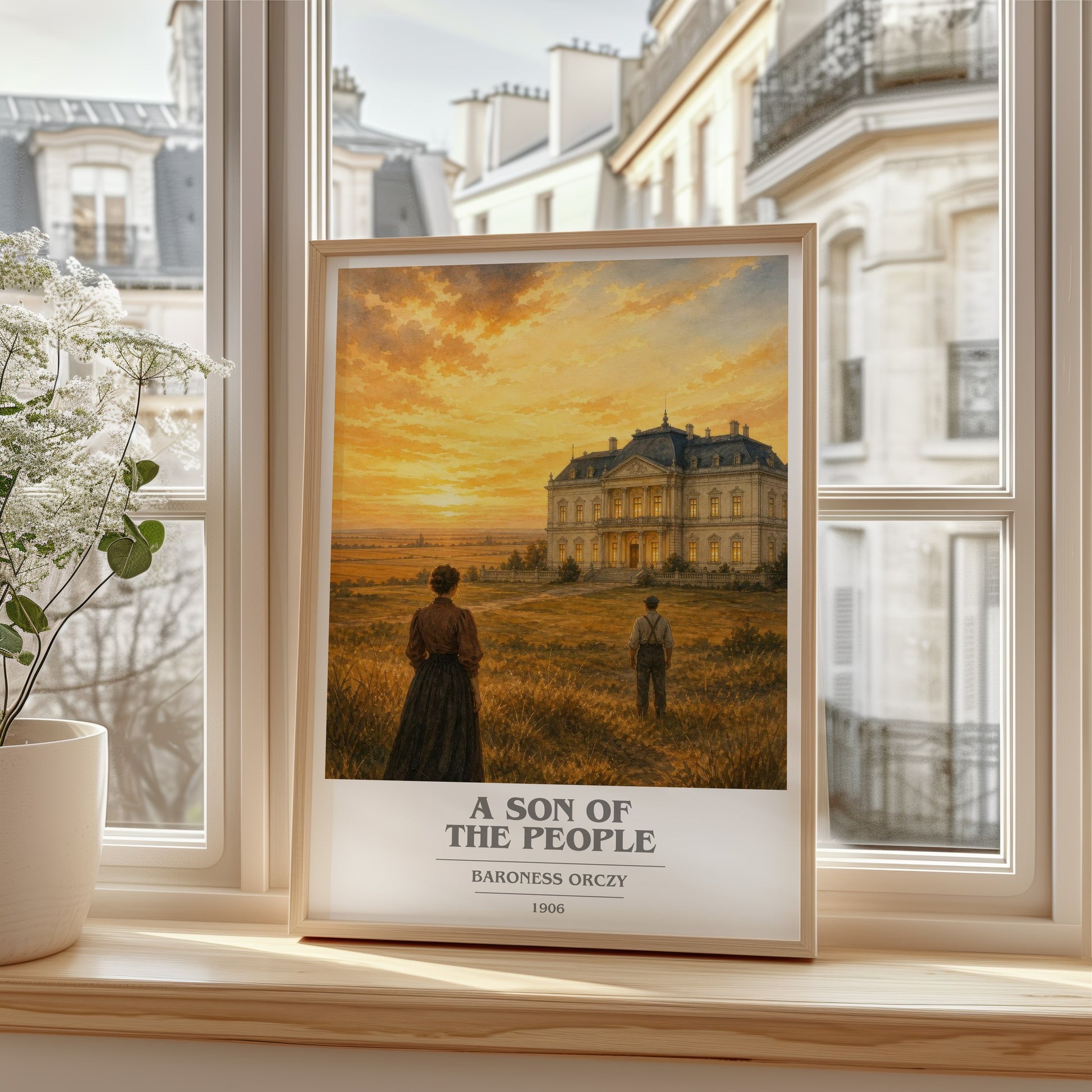 A Son Of The People book cover poster colour and style options – Baroness Orczy book art