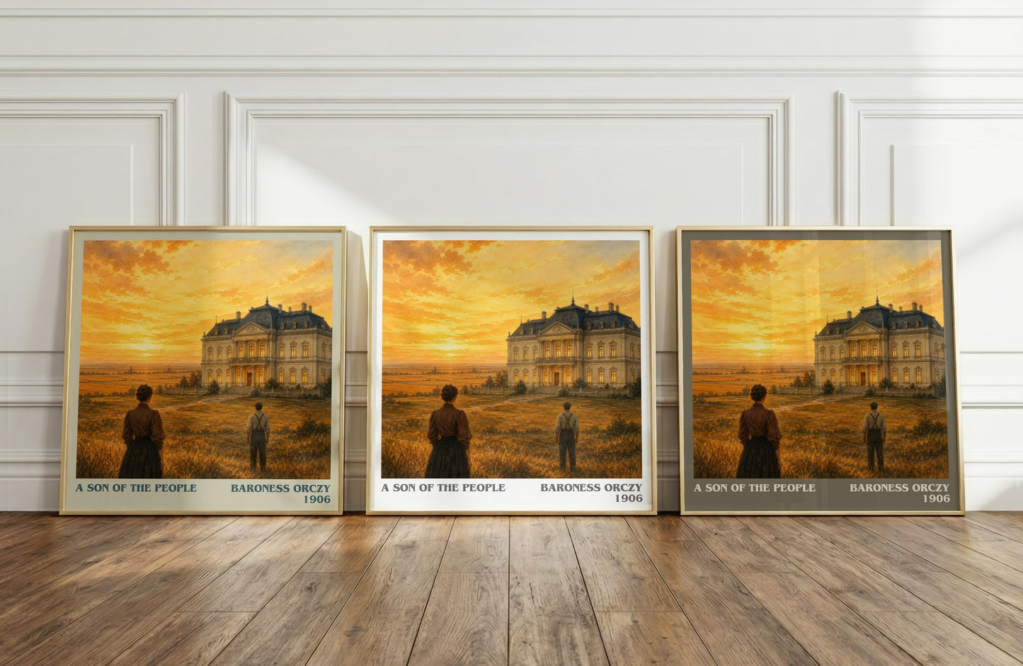 A Son Of The People literary art print colour and style options – Baroness Orczy book art