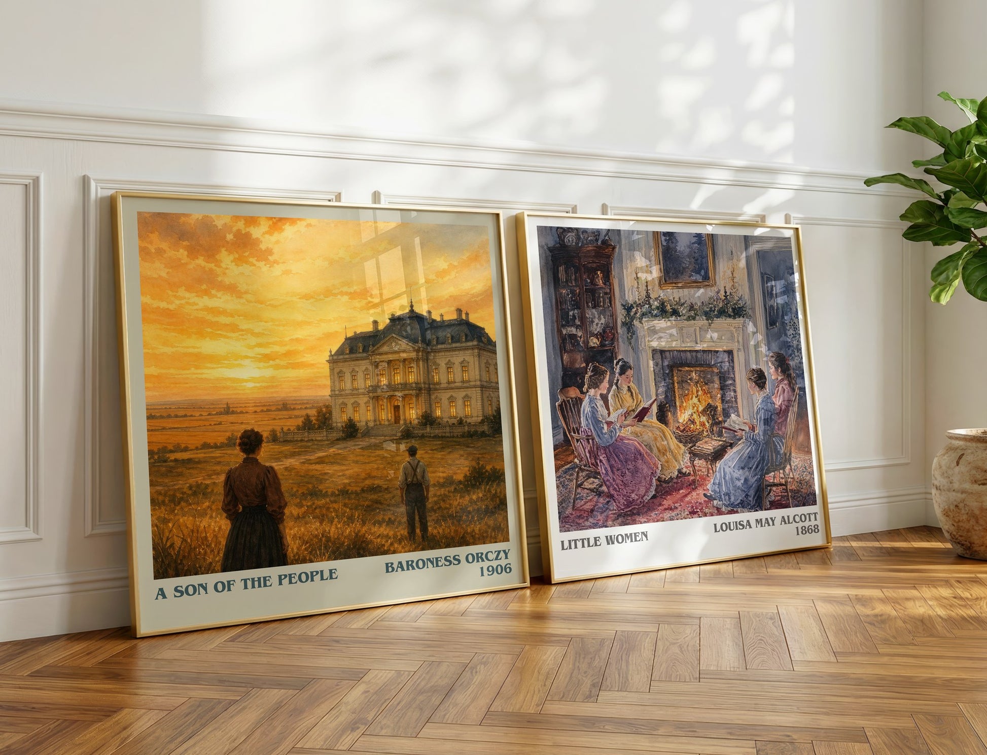 A Son Of The People literary print on bookshelf – Baroness Orczy fan gift