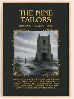The Nine Tailors Minimalist Book Poster by Dorothy L. Sayers – image 1