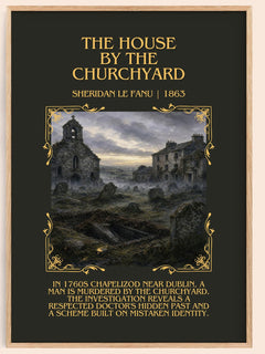 The House by the Churchyard Minimalist Book Poster by Sheridan Le Fanu – image 1