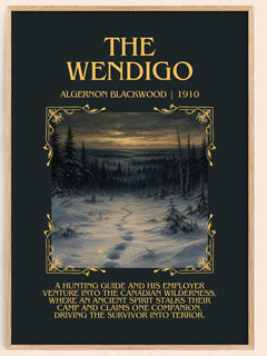 The Wendigo Minimalist Book Poster by Algernon Blackwood – image 1