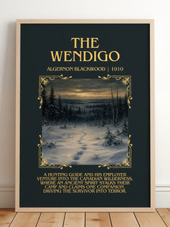 The Wendigo Minimalist Book Poster by Algernon Blackwood – image 2