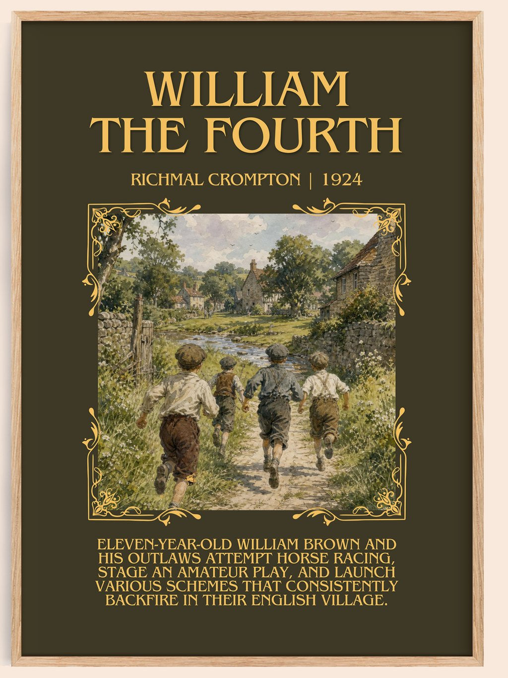 William the Fourth Minimalist Book Poster by Richmal Crompton – book poster