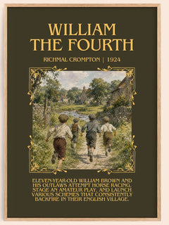 William the Fourth Minimalist Book Poster by Richmal Crompton – image 1