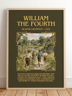 William the Fourth Minimalist Book Poster by Richmal Crompton – image 2