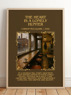 Heart Is a Lonely Hunter Minimalist Book Poster by Carson McCullers – image 2