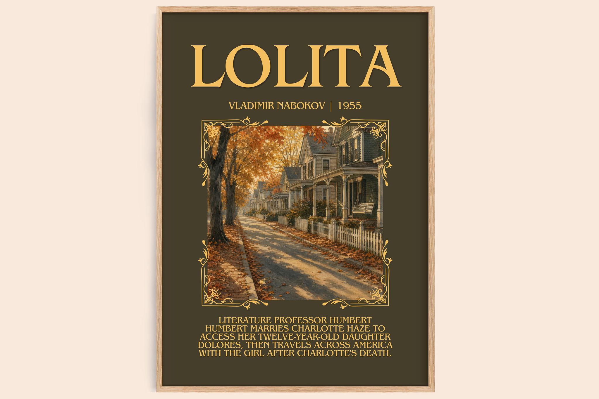 Lolita Minimalist Book Poster by Vladimir Nabokov