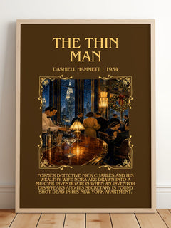 The Thin Man Minimalist Book Poster by Dashiell Hammett – image 2