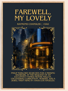 Farewell, My Lovely Minimalist Book Poster by Raymond Chandler – image 1