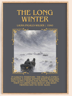 The Long Winter Minimalist Book Poster by Laura Ingalls Wilder – image 1