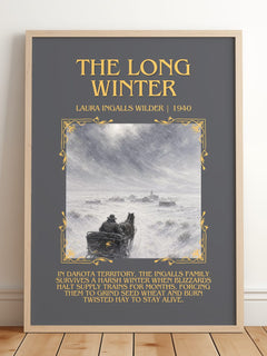The Long Winter Minimalist Book Poster by Laura Ingalls Wilder – image 2