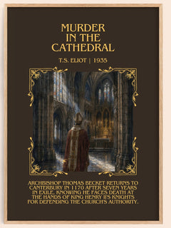 Murder in the Cathedral Minimalist Book Poster by T.S. Eliot – image 1