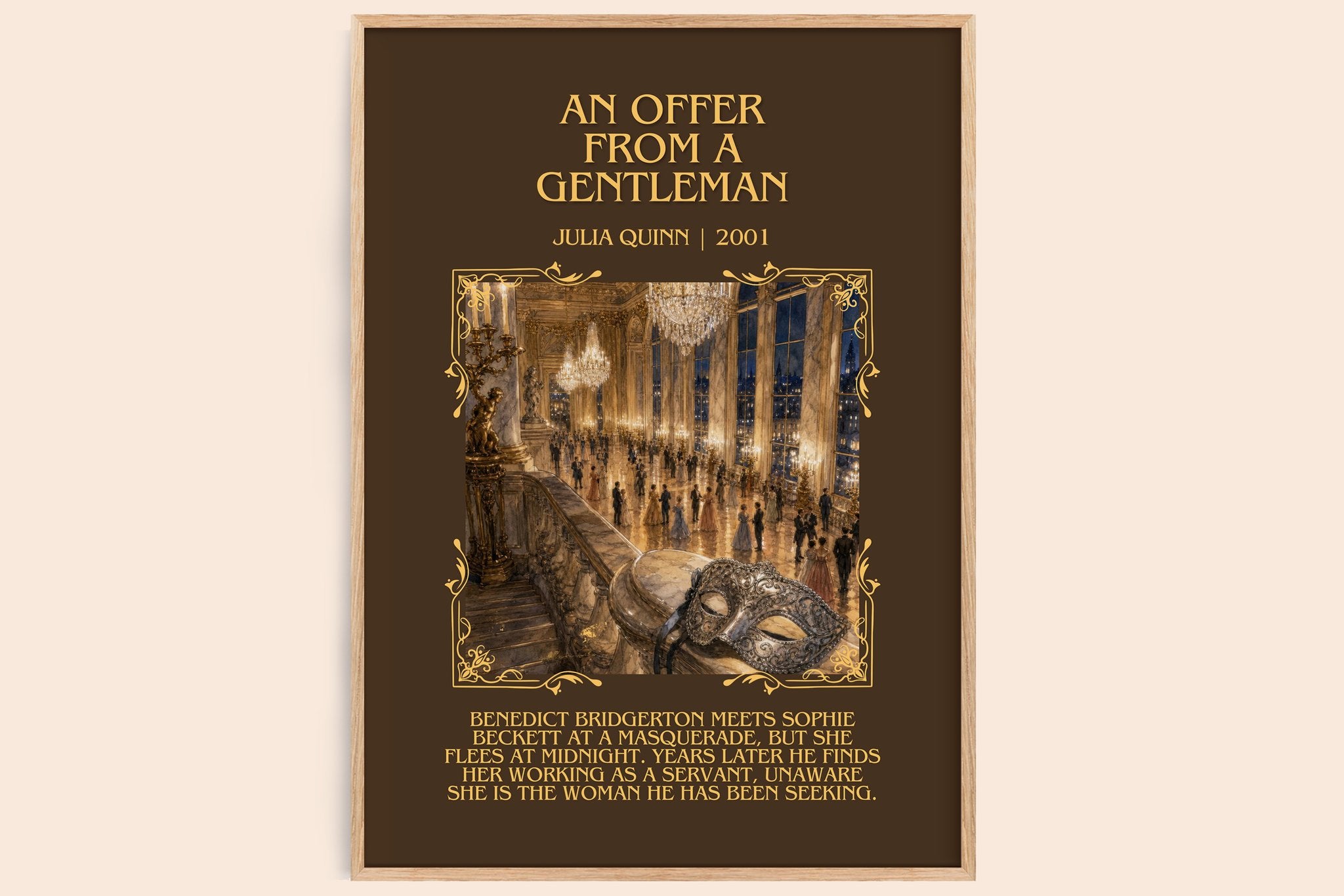 An Offer From a Gentleman Minimalist Book Poster by Julia Quinn