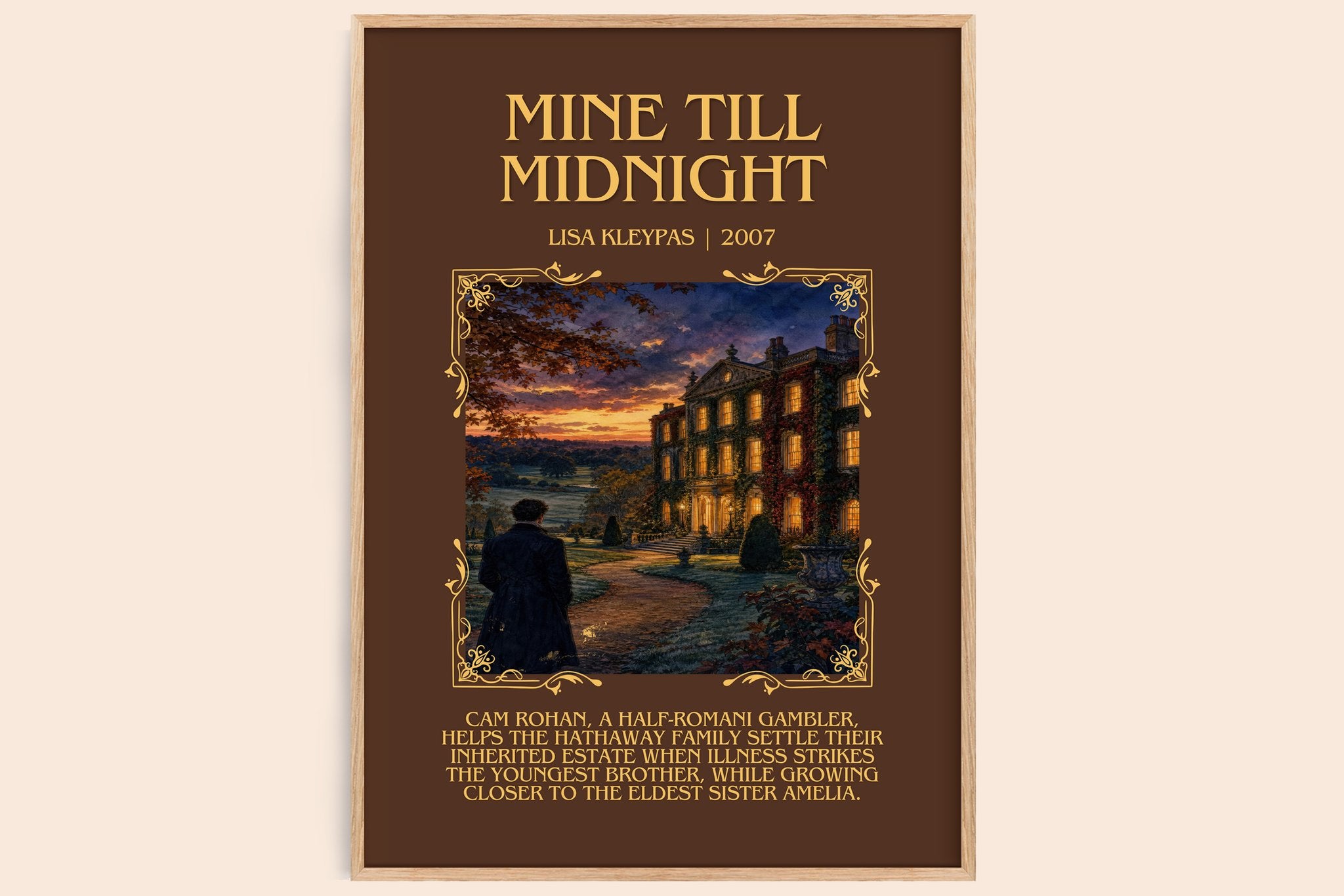 Mine Till Midnight Minimalist Book Poster by Lisa Kleypas