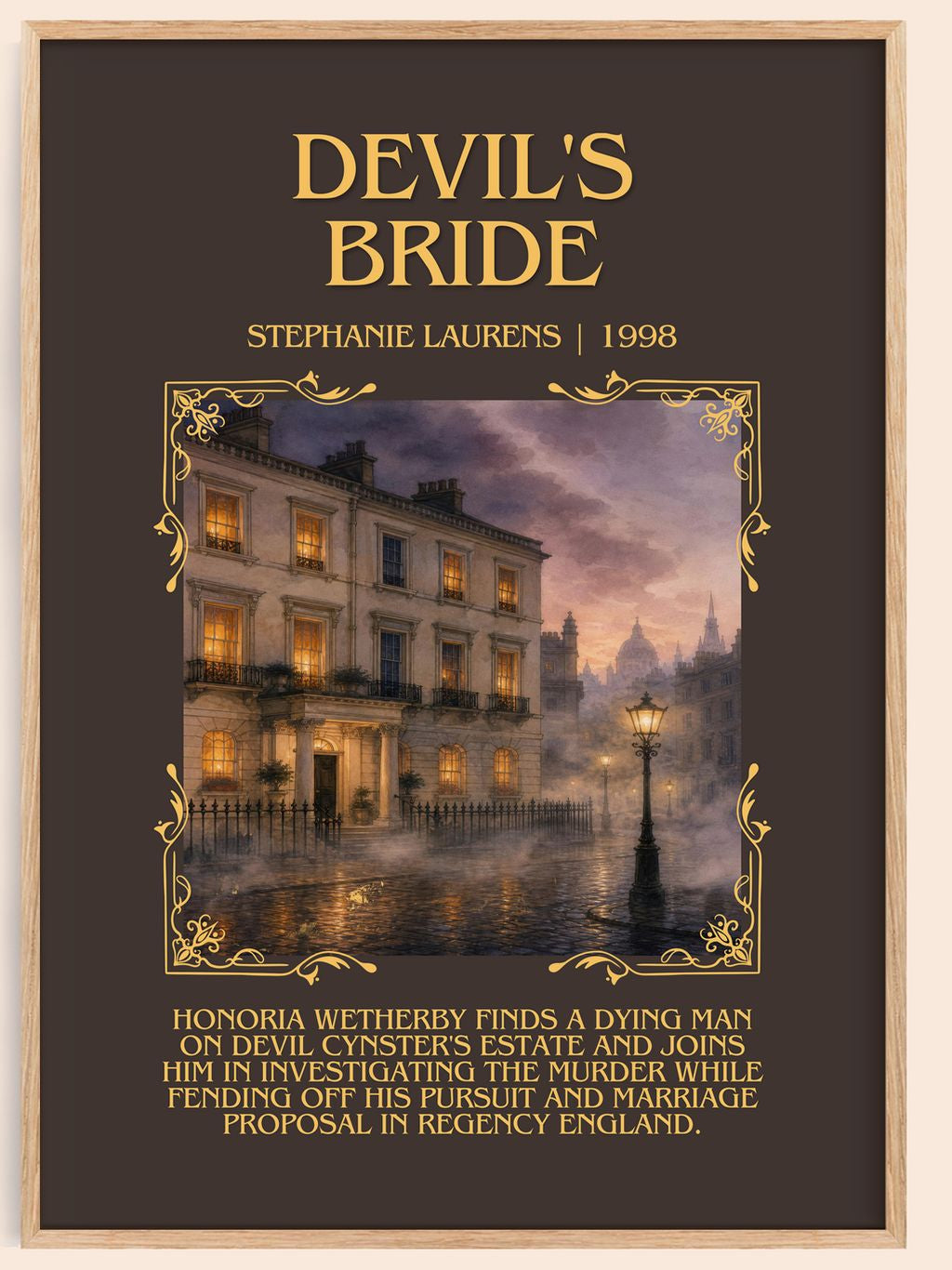 Devil's Bride Minimalist Book Poster by Stephanie Laurens – book poster