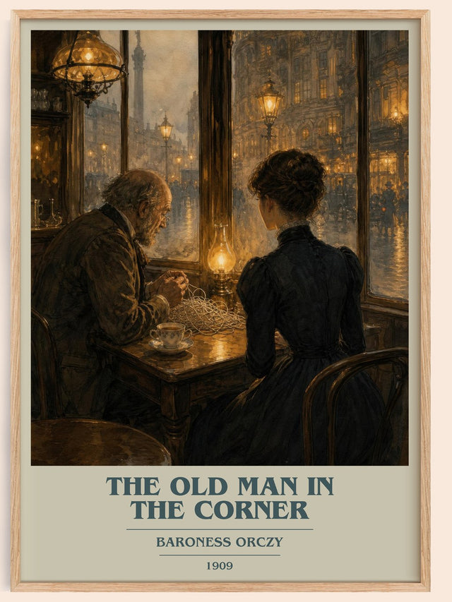 The Old Man In The Corner Book Cover Poster by Baroness Orczy