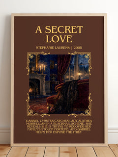A Secret Love Minimalist Book Poster by Stephanie Laurens – image 2