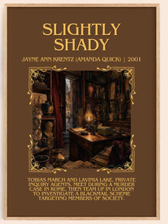Slightly Shady Minimalist Book Poster by J. Quick) – image 1