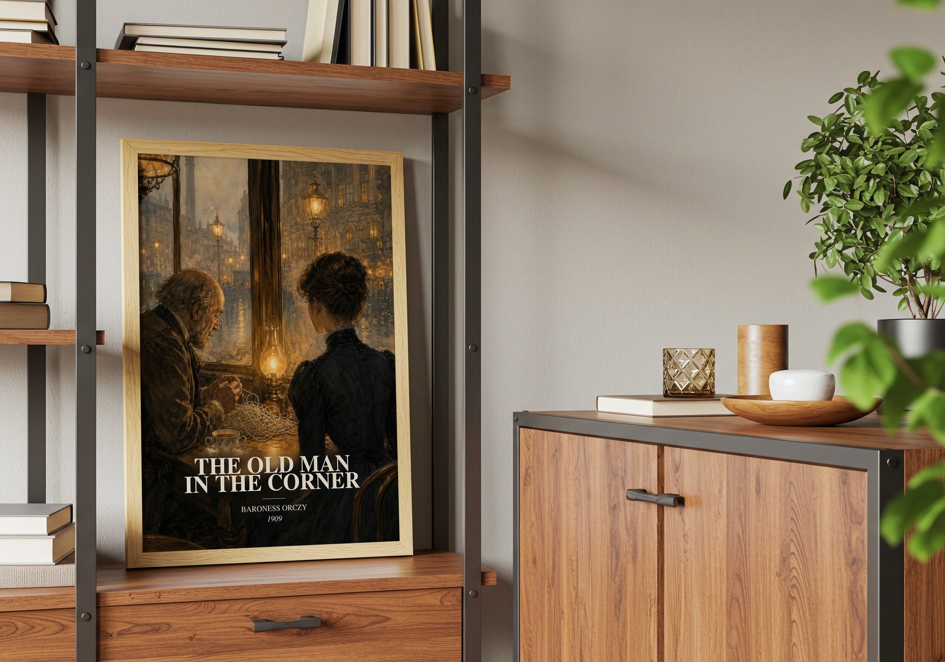The Old Man In The Corner book watercolour illustration paper finish options – matte satin gloss
