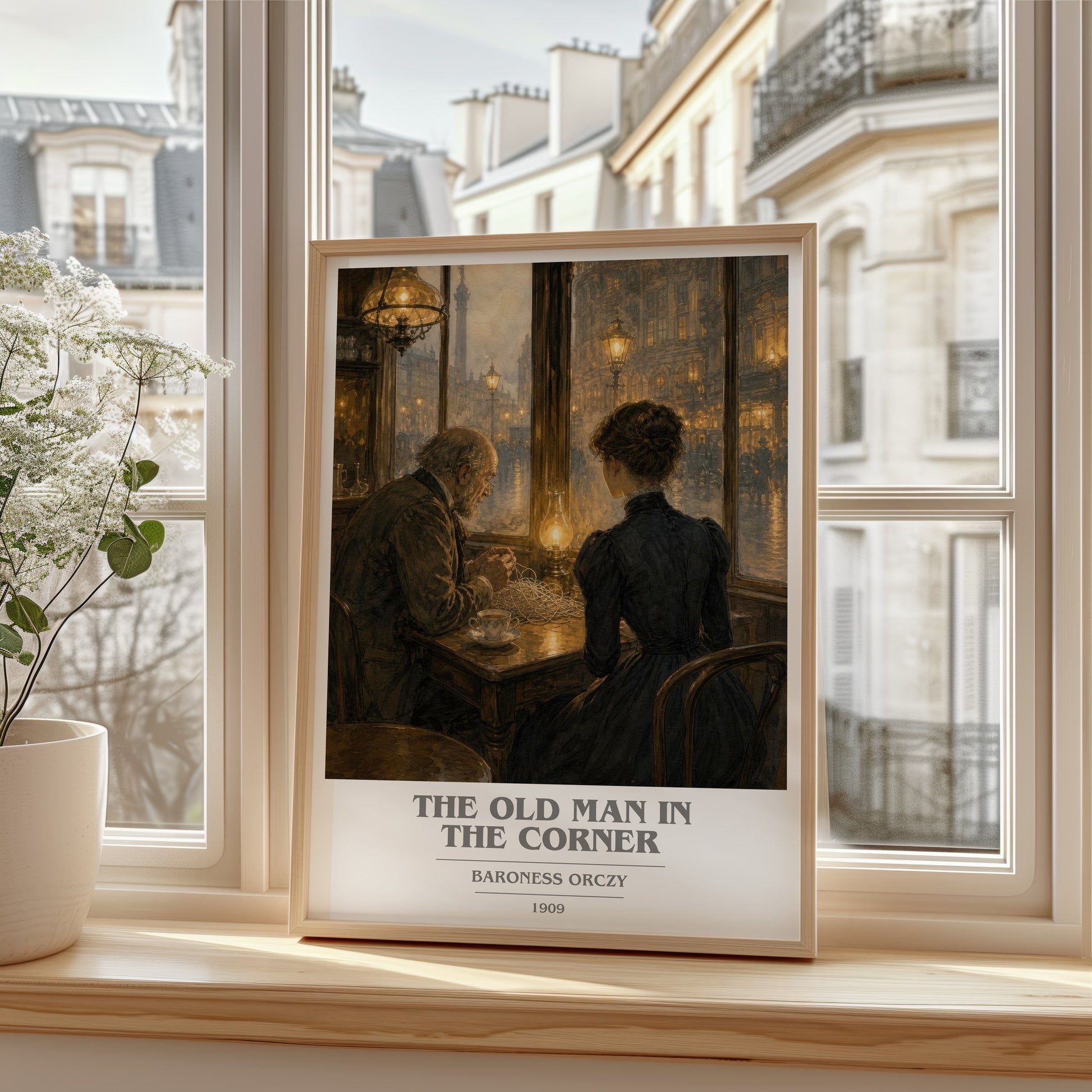 The Old Man In The Corner book cover poster colour and style options – Baroness Orczy book art