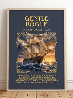 Gentle Rogue Minimalist Book Poster by Johanna Lindsey – image 2