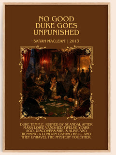 No Good Duke Goes Unpunished Minimalist Book Poster by Sarah MacLean – image 1