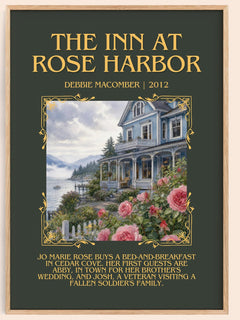 The Inn at Rose Harbor Minimalist Book Poster by Debbie Macomber – image 1