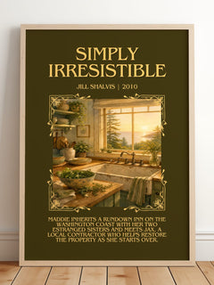 Simply Irresistible Minimalist Book Poster by Jill Shalvis – image 2