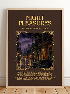 Night Pleasures Minimalist Book Poster by Sherrilyn Kenyon – image 2