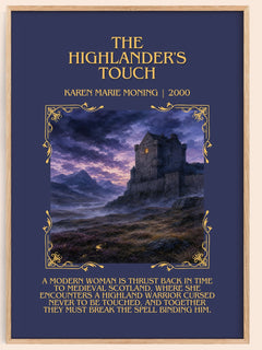 The Highlander's Touch Minimalist Book Poster by Karen Marie Moning – image 1