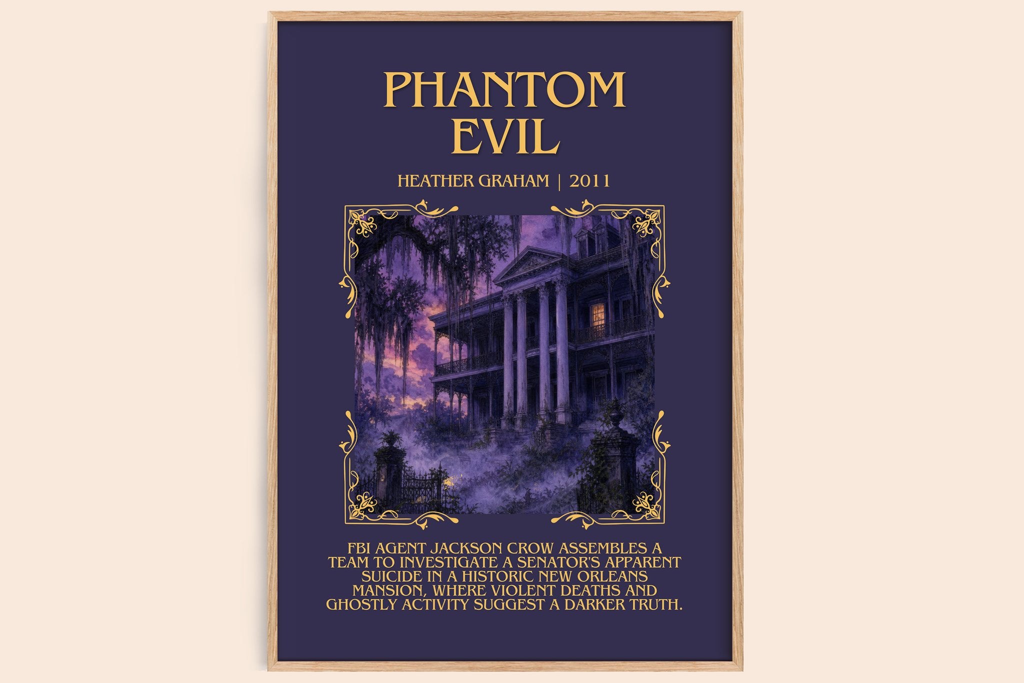 Phantom Evil Minimalist Book Poster by Heather Graham