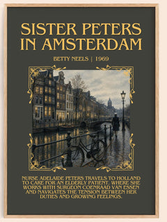 Sister Peters in Amsterdam Minimalist Book Poster by Betty Neels – image 1