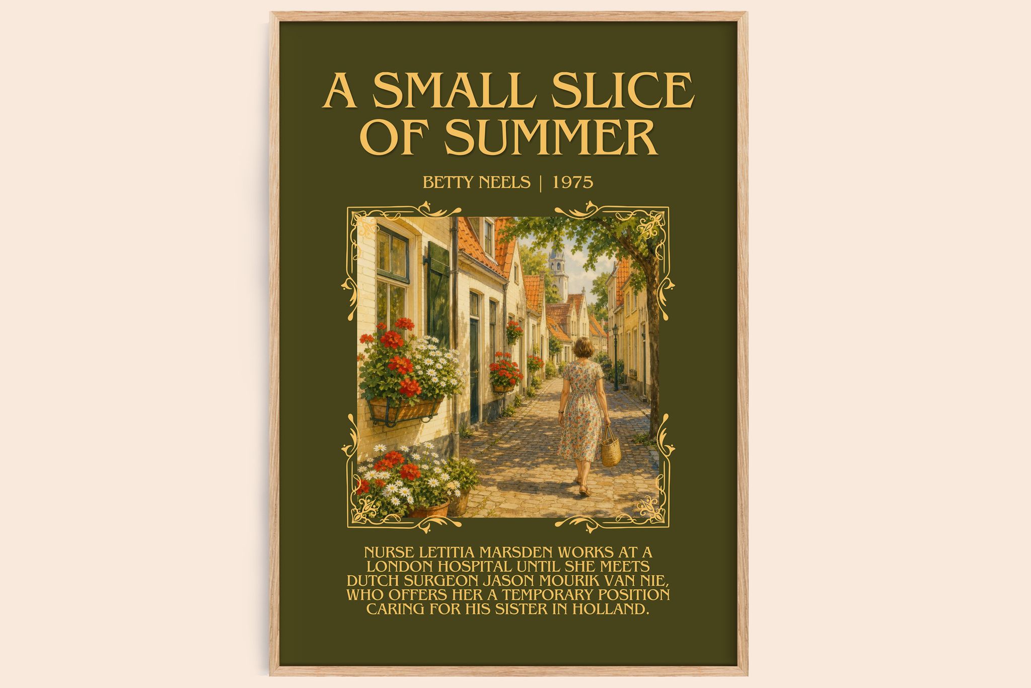 A Small Slice of Summer Minimalist Book Poster by Betty Neels