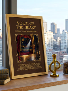 Voice of the Heart Minimalist Book Poster by Barbara Taylor Bradford – image 3