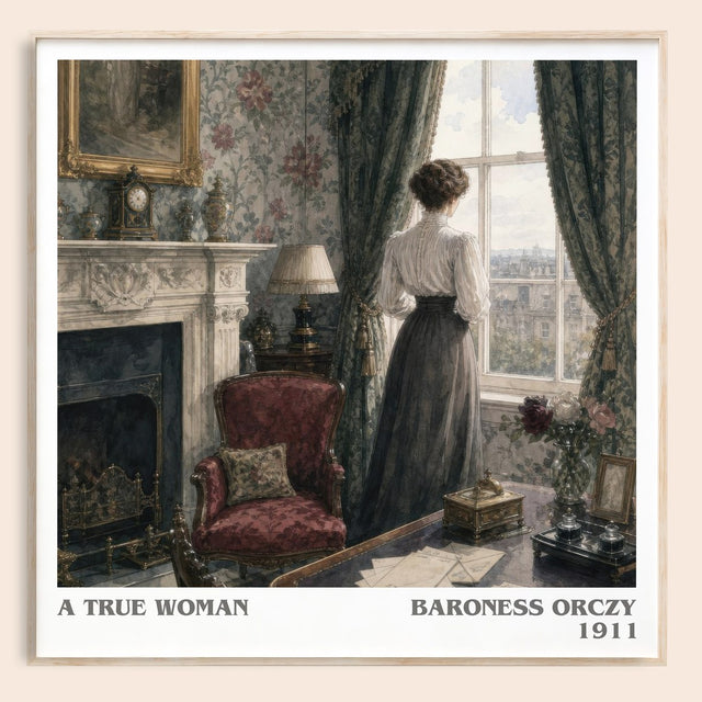 A True Woman Literary Art Print by Baroness Orczy