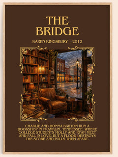 The Bridge Minimalist Book Poster by Karen Kingsbury – image 1