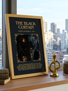 The Black Curtain Minimalist Book Poster by Cornell Woolrich – image 3