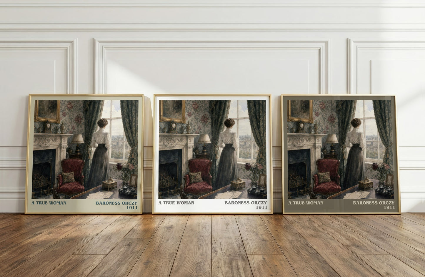 A True Woman literary art print colour and style options – Baroness Orczy book art
